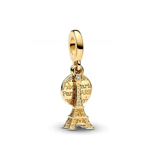 gold paris charm