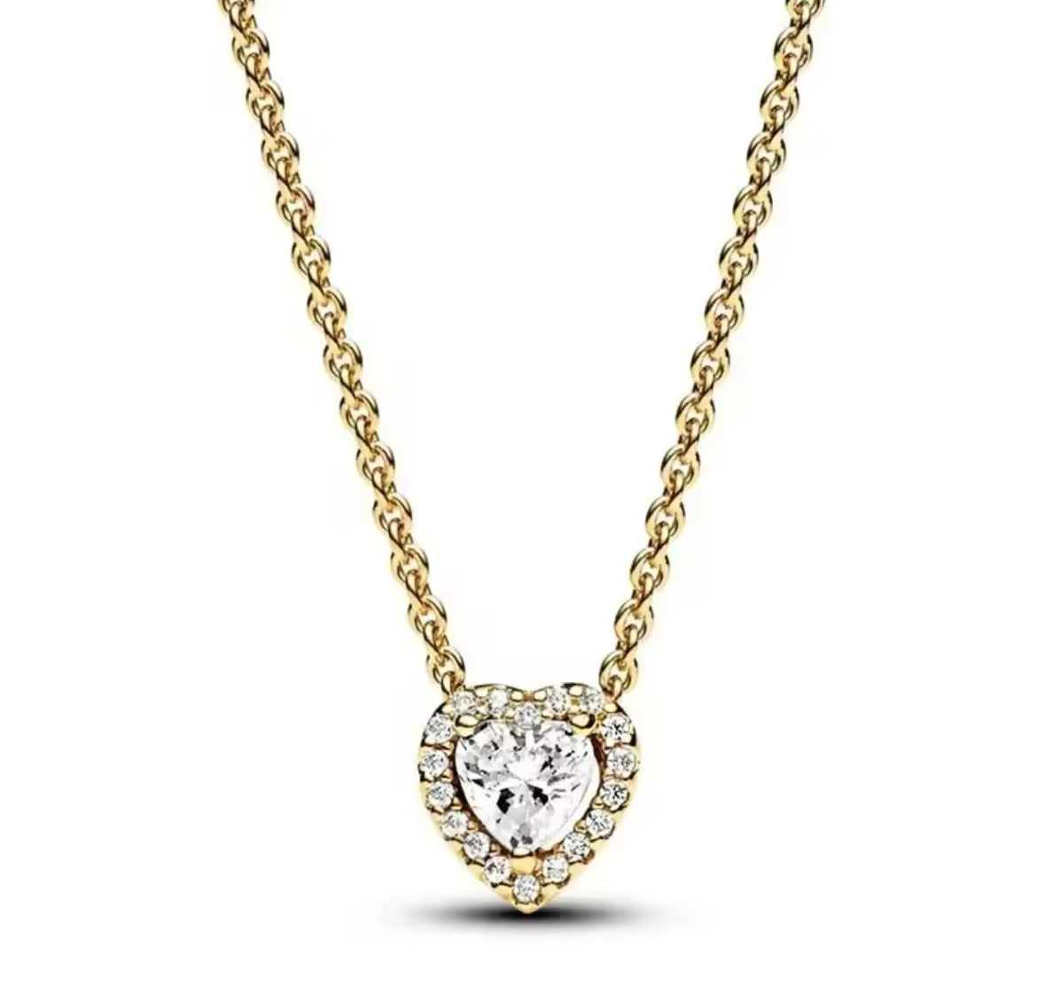 Gold Silver Heart Necklace