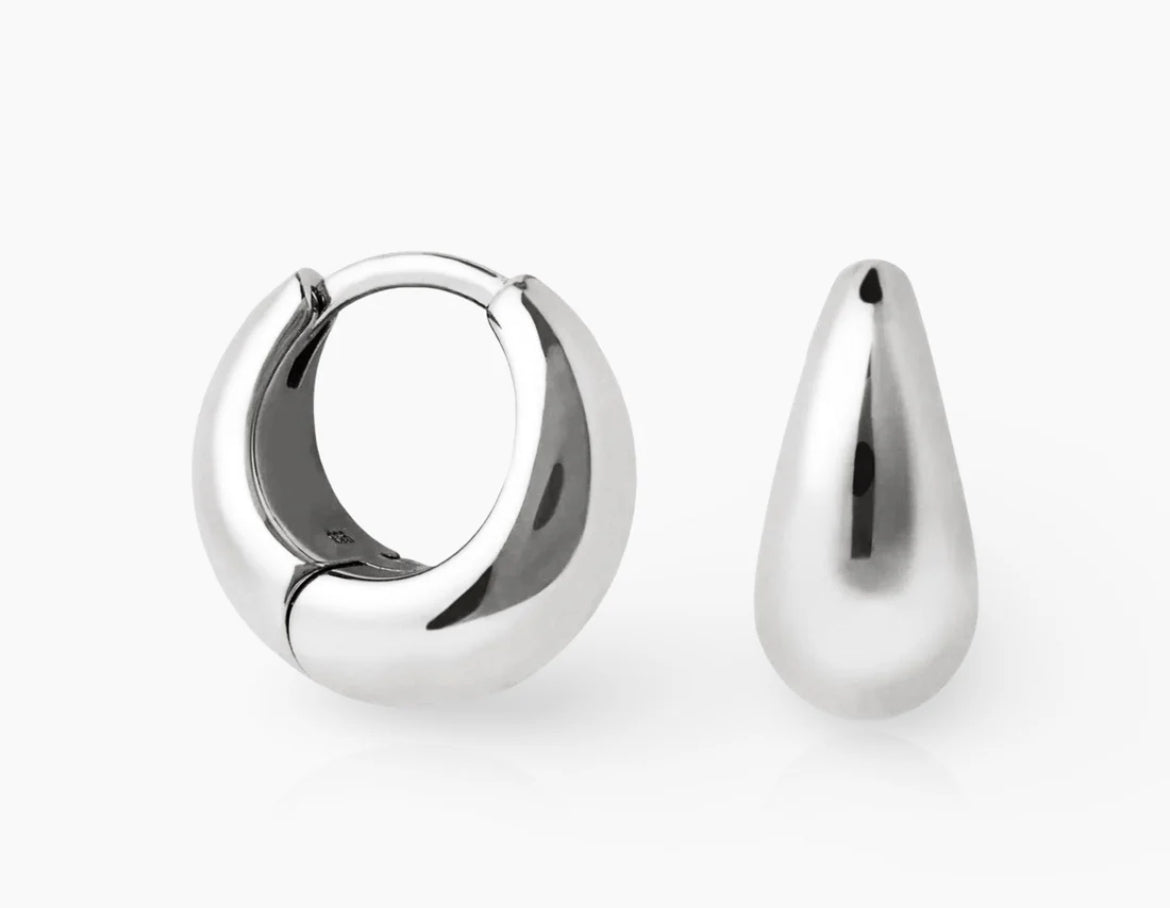 Simple Gold Luxe Hoop Earrings
