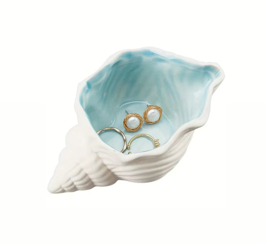 marble aquarium seashell jewellery dish