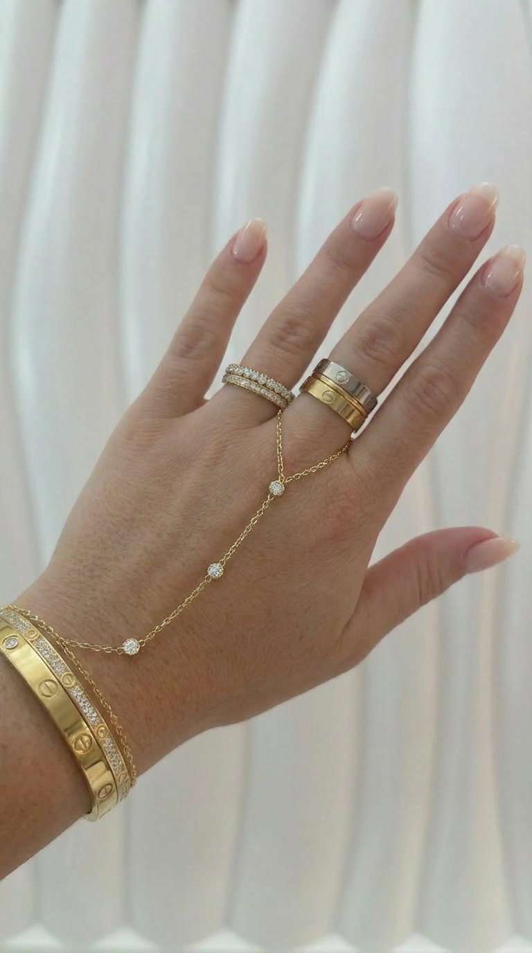 Lilah Gold Hand Chain