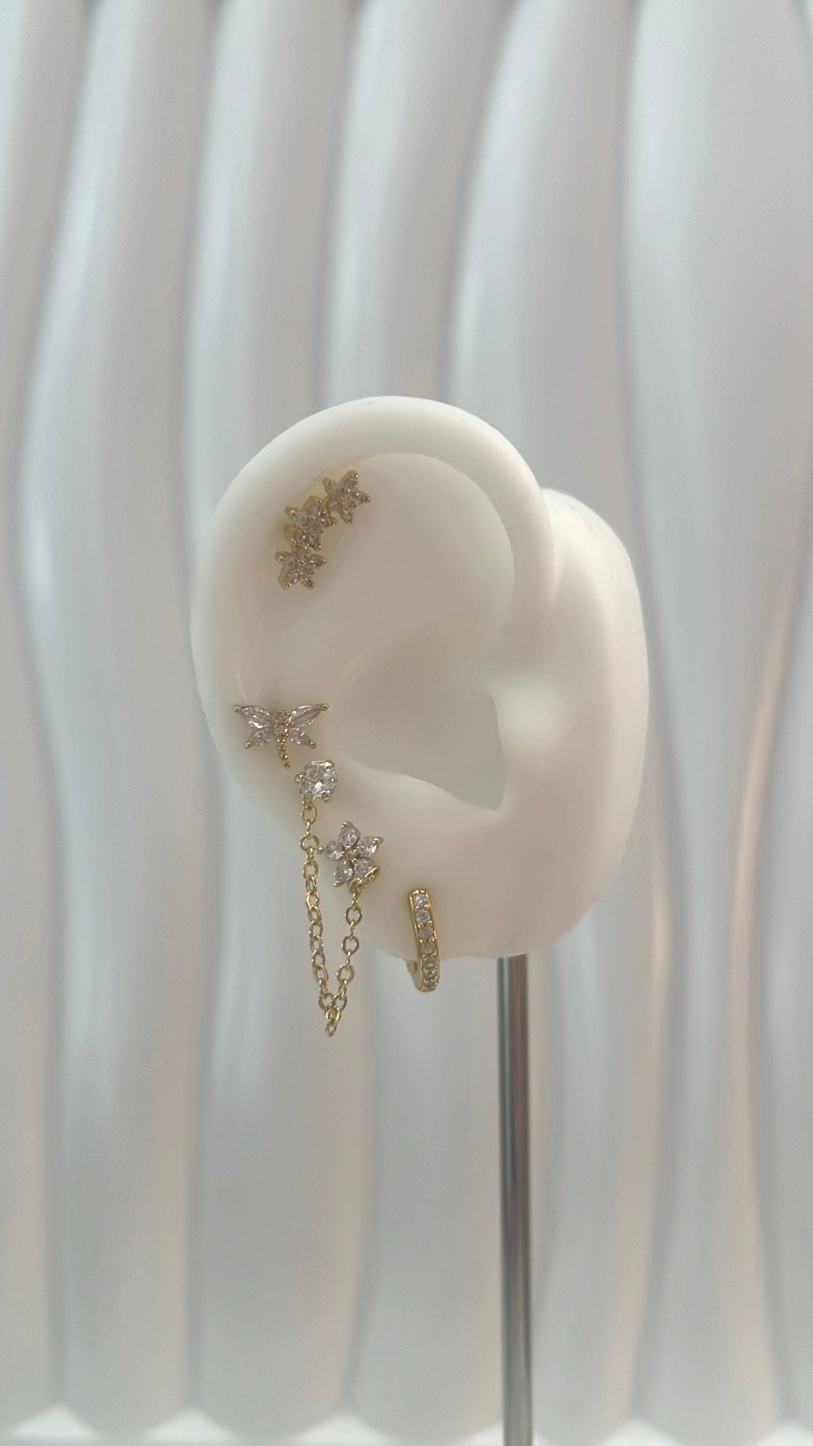 Aaliyah Gold Earring Stack