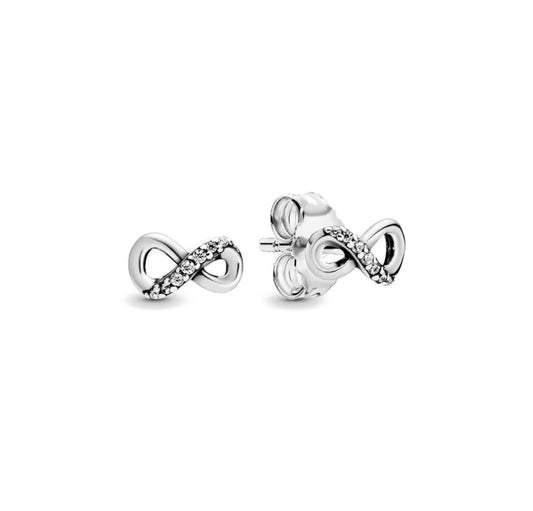 silver infinity earrings